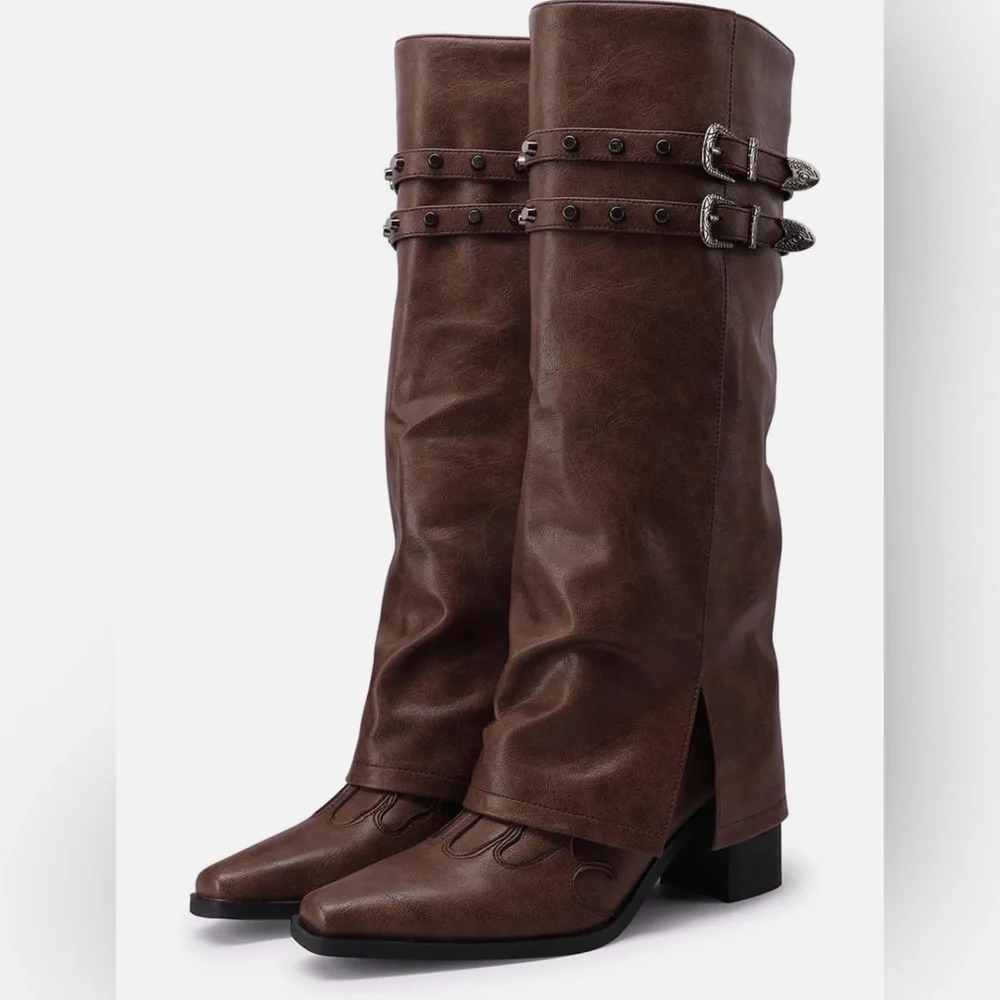 Brown Over the Knee Boots